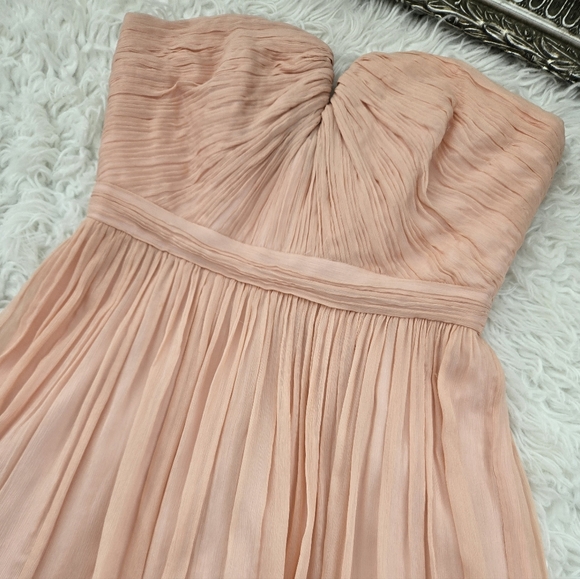 J.Crew Misty Rose Nadia Silk Strapless Dress. Size 2. New. - Picture 4 of 10